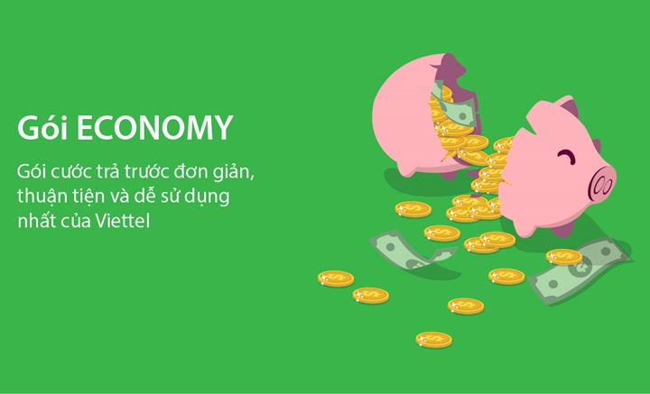 Economy là một trong những gói cước trả trước hấp dẫn của nhà mạng Viettel